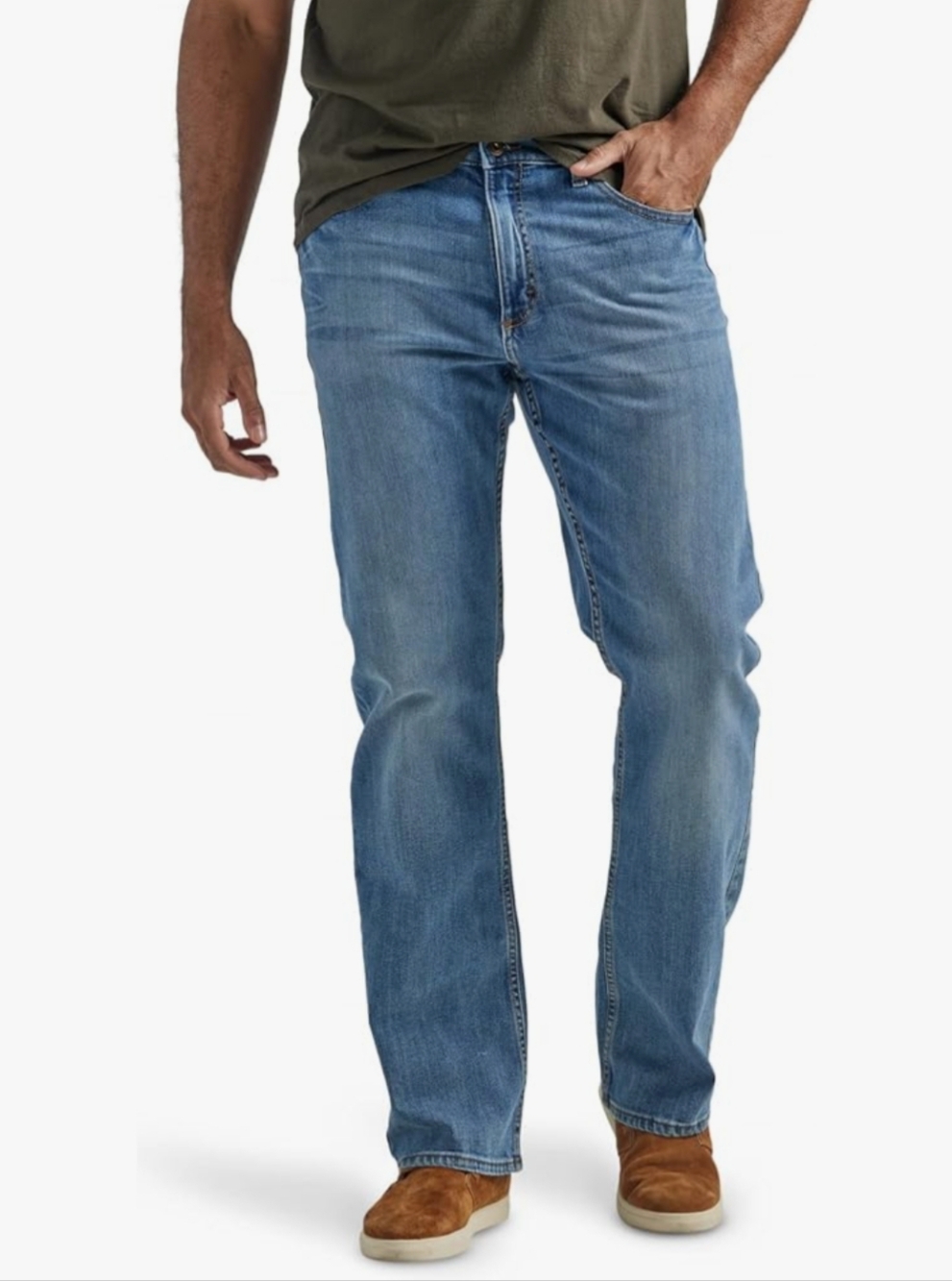 Wrangler Men's Classics Blue Bootcut Jeans Style 130273 W30 x L32